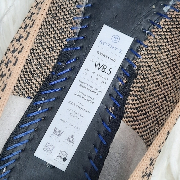 Rothy's Gold Houndstooth Loafers 8.5 - Picture 8 of 9